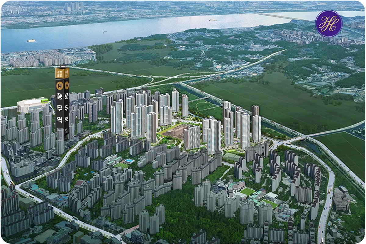 해링턴플레이스 브랜드타운 단지 조감도